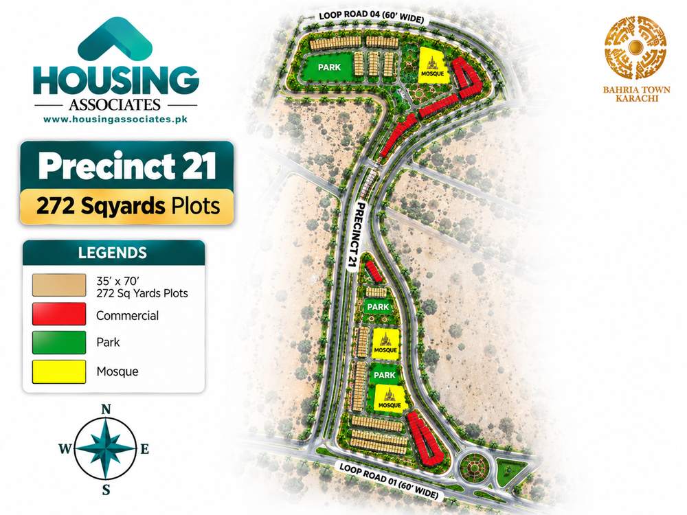 Precinct 21 HD Map Bahria Town Karachi Bahria Town Karachi